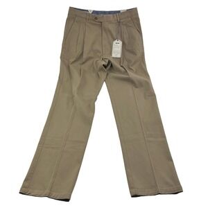 NWT Ballin Khaki Dorchester Perma Color Supima Twill Cotton Pant Men Size 35X34